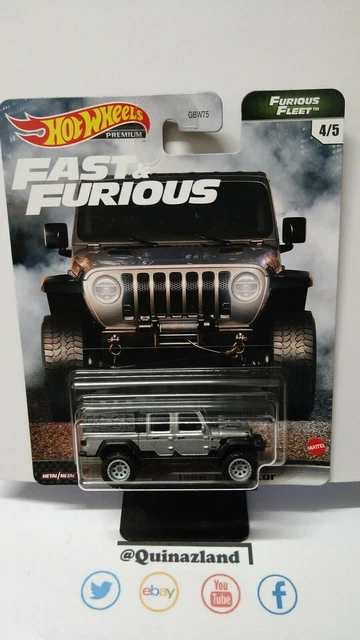 Jeep Gladiator Rubicon Fast & Furious 1/43 Altaya - Miniature Noir Démontable