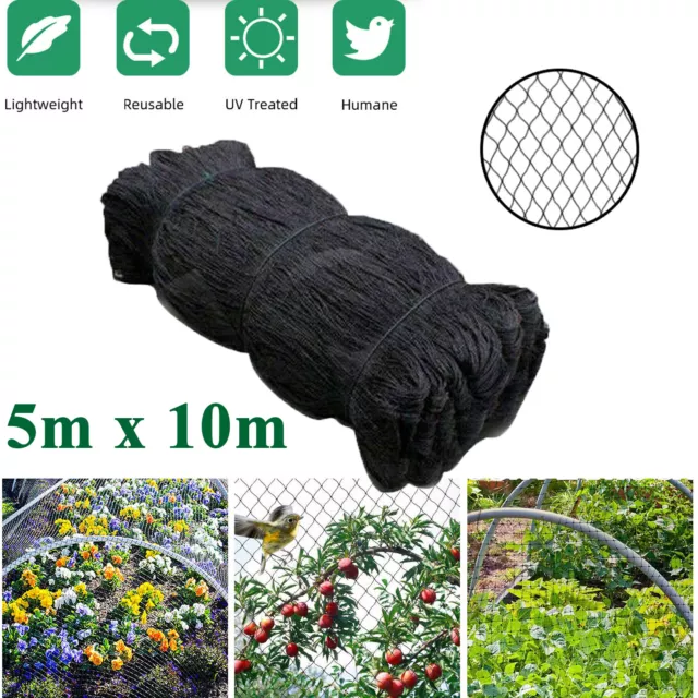 10m Anti Bird Netting Garden Net Mesh Commercial Fruit Tree Pond Protect Cover