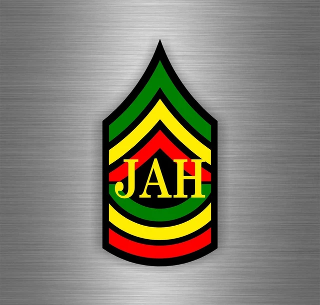 PEGATINA STICKER ADESIVI coche moto leon de juda rasta reggae one love ...