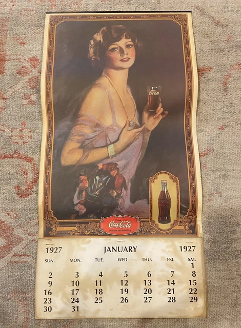 1927 Vintage Coca-Cola Calendar (1974 Re-Release)