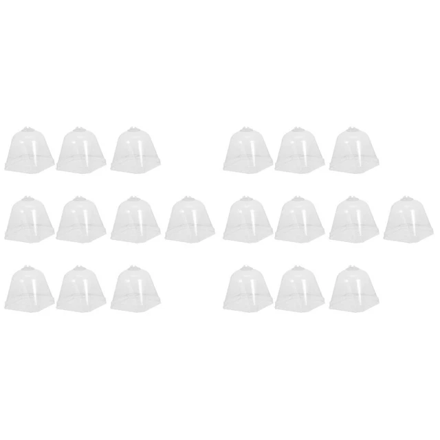 20 Pcs Abdeckung Für Blumentöpfe Plastik Mini-Gewächshauskuppel