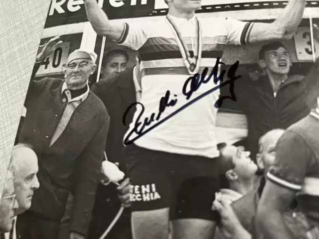 Foto mit Autogramm: signiert von Rudi Altig, Radsport, Weltmeister