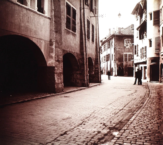 FRANCE Annecy c1930 Photo Stereo Plaque de verre Vintage VR38L15n2