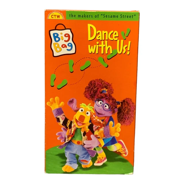 CARTOON NETWORK BIG Bag Dance With Us! VHS 1998 CTW Children’s TV Show