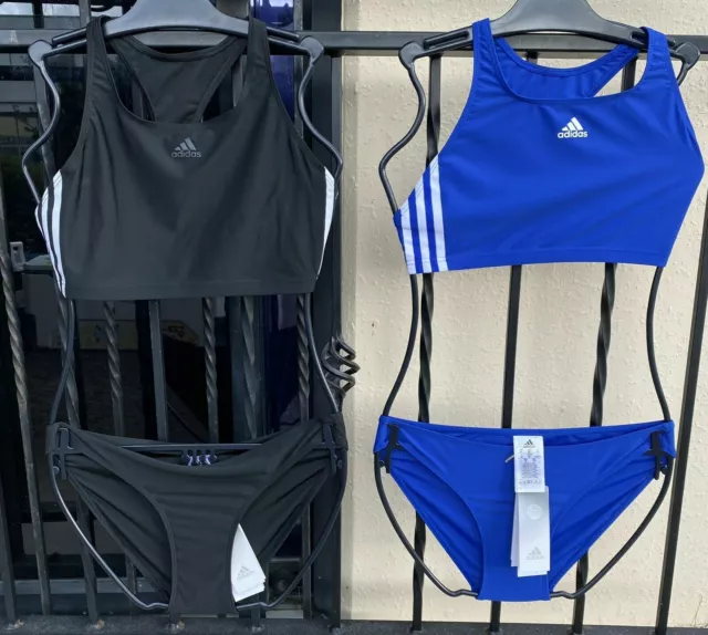 NWT Adidas 2 Piece Swimmers, 3 Stripe Performance Sports Togs, Bikini, Free Post