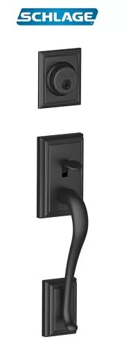 Schlage Addison Single Cylinder Exterior Entrance Handleset from the F-Series