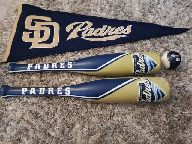 MLB BASEBALL San Diego Padres weiche Fledermäuse Ball und Flagge Banner 30 Maddox Rawlings