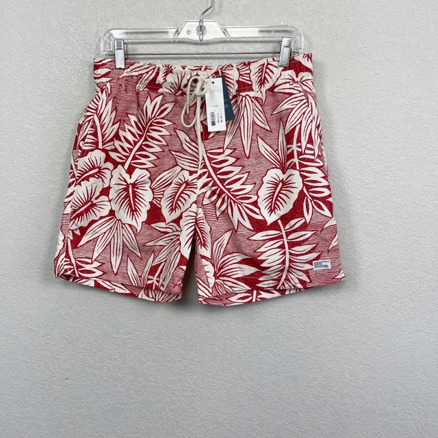 Janie & Jack Reyn Spooner Kipuka Floral Print Lined Swim Trunks Mens Medium NEW