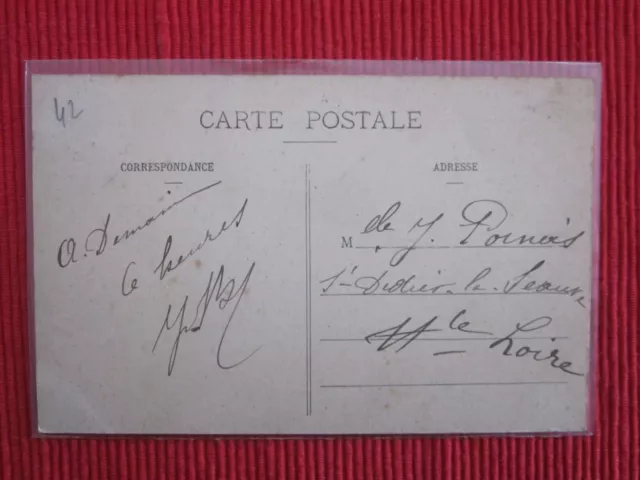 CPA WRITTEN STAMP SAINT ETIENNE Daphne ice covered MARENGO LOIRE 42 2
