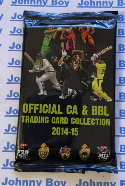 2014-15 CRICKET AUSTRALIA CA & BBL Trading Card Collection Booster Packet Sealed