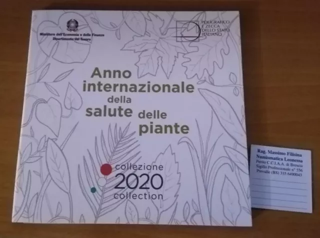 NL* ITALIA Divisionale 2020 9 Valori con 5 euro Argento ANNO SALUTE DELLE PIANTE