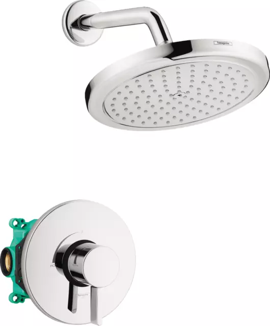 Hansgrohe 04909000 Croma Pressure Balance Shower Set w/ Rough in Chrome, 2.0 GPM