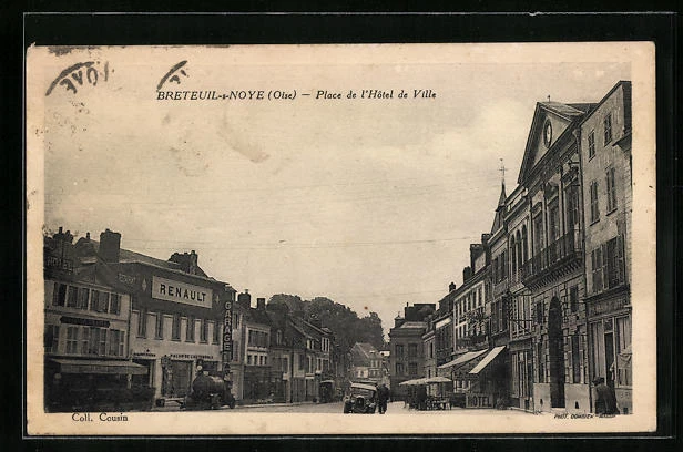 CPA Breteuil-s-Noye, Place de l'Hôtel de Ville
