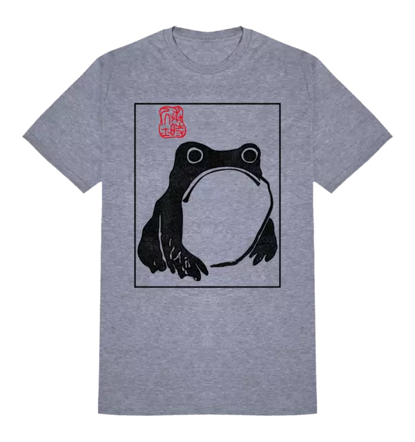 Matsumoto Hoji Sad Frog T-Shirt Organic Japanese Art Culture Mens Womens Japan