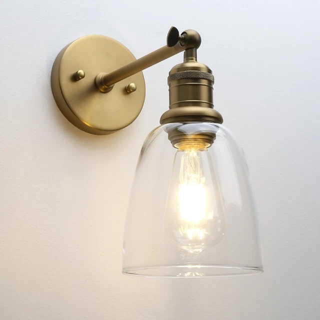 Yosoan Lighting Industrial Loft Bar Brushed Sconce Wall Lights Fittings