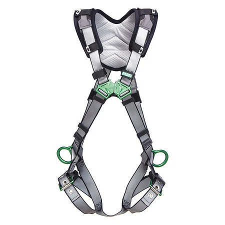 Msa Safety 10194910 Full Body Harness, Vest Style, Xl, Nylon, Gray