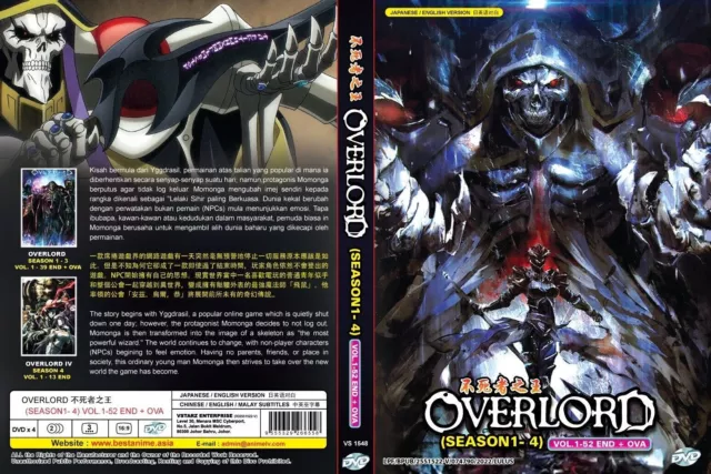 OVERLORD Season 4 Vol.1-13 End ANIME DVD English Dubbed Region All