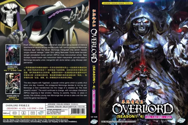 Overlord IV Season 4 IV DVD Ep. 1-13 English Dubbed