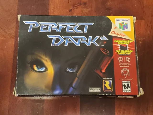 Authentic Perfect Dark Nintendo 64 N64 CIB Complete With Box, Manual, & Inserts