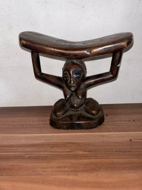 African tribal art Luba Headrest Democratic Republic of Congo