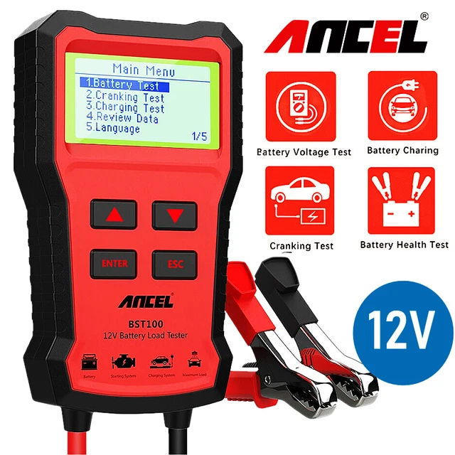 CAR BATTERY CHARGER Tester Analyzer 12V 2000CCA Voltage Battery