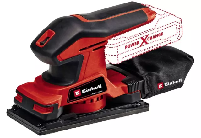 Einhell TC-OS 18/187 Li Solo Akku-Schwingschleifer Schwingkreis 2mm 24000 min^-1