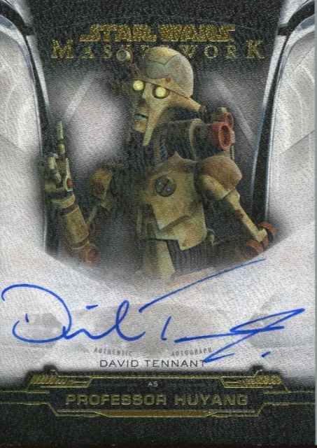 Star Wars Masterwork 2019 Canvas [25] Autograph Card David Tennant as Huyang