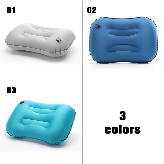 Portable Inflatable Pillow Outdoor Camping Travel Equipment Foldable Neck Pillow