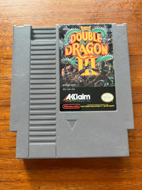 Double Dragon III: The Sacred Stones (NES, 1991) Authentic, Tested, Good Cond