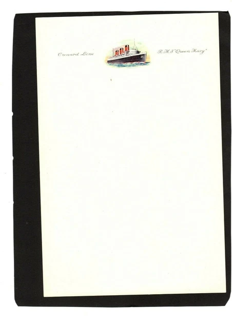 RMS QUEEN MARY.CUNARD White Star Line.....Headed Letter Paper......Unused EUR 9,09 - PicClick DE