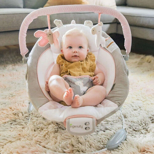 Baby Bouncer Swing Seat Rocker Portable Electric W/ Sounds Infant Cradle Chair