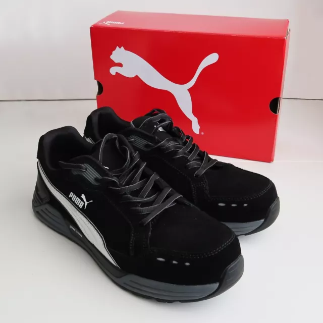 Puma Airtwist Low S3 black work safety trainers shoes UK size 9