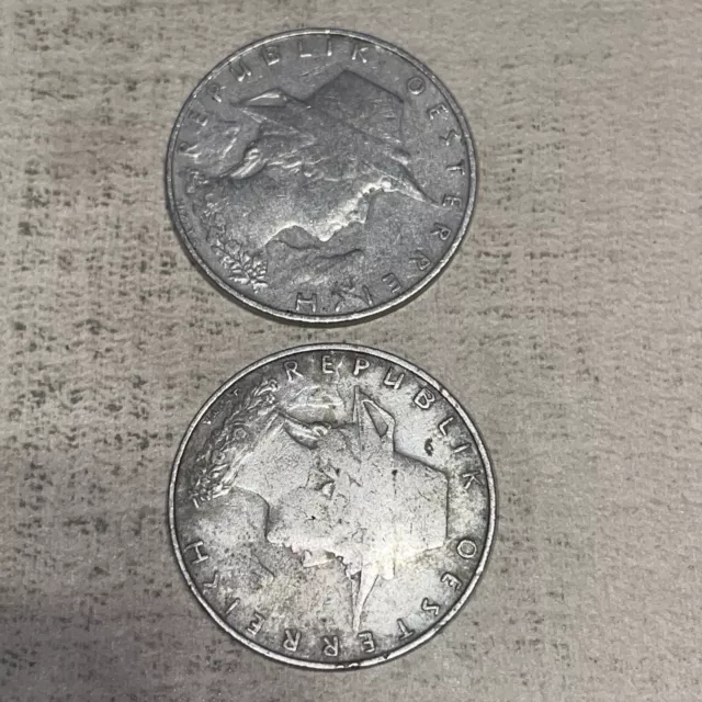 2-1925 Austria 10 Groschen Austrian Old Coins