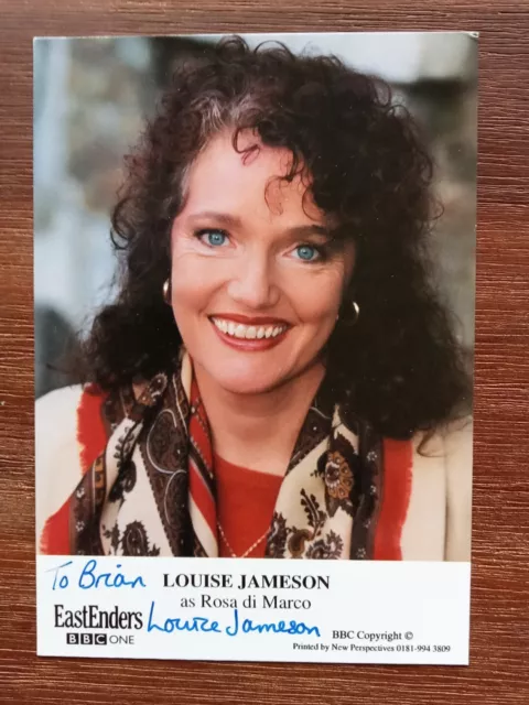 Louise Jameson "Dr Who" "Tenko" "Bergerac" Hand Signed 6"X4" Photo AFTAL #216