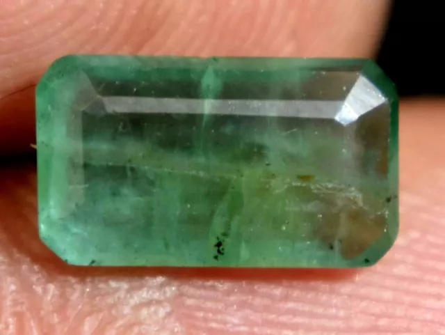 1.80 Ct 100% Natural Green Colombian Emerald AGSL Certified Untreated Gemstone !