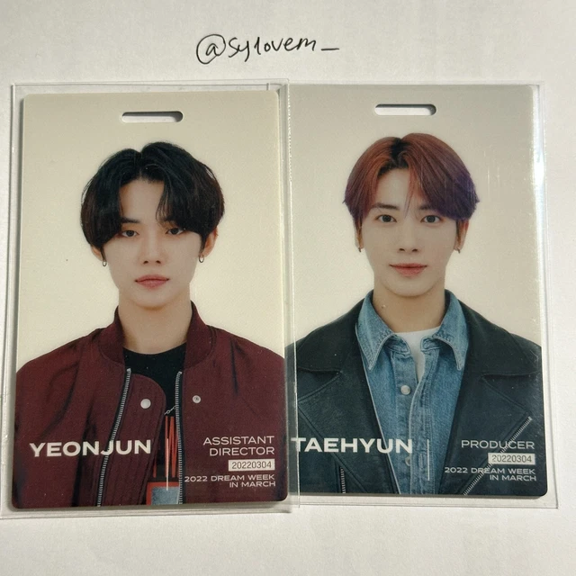 TXT 2022Dreamweek IDカード TXT 2022 DREAM WEEK IN MARCH MOA PRODUCTION EMPLOYEE ID CARD