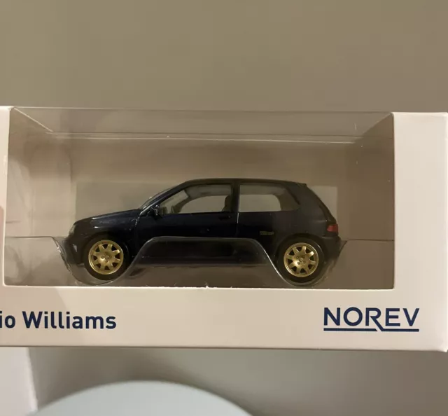 Miniature Norev Renault Clio Williams 1 1993 bleu 1/43 1:43 Métal Neuve en Boite