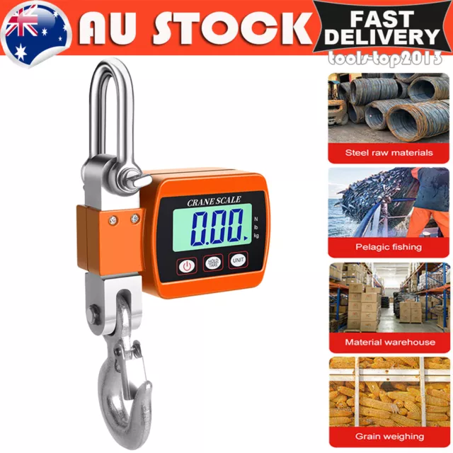 500KG Portable Electronic Heavy Duty Weight LCD Digital Hook Hanging Crane Scale