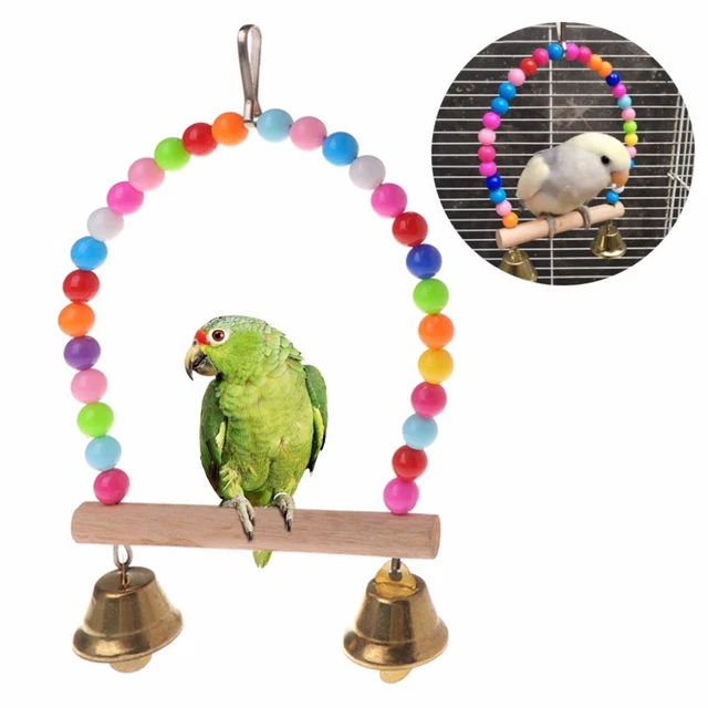 Parrots Swing Hanging Swings Toy Parrots Swing Toy Bird  Supplies Birds Perch