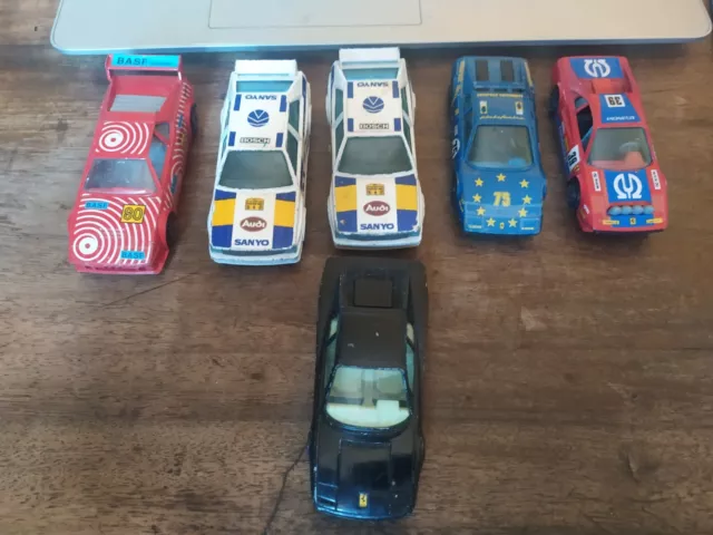 LOTTO DI 6 Macchinine Burago Vintage 1 43 Ferrari Bmw Audi Anni 80