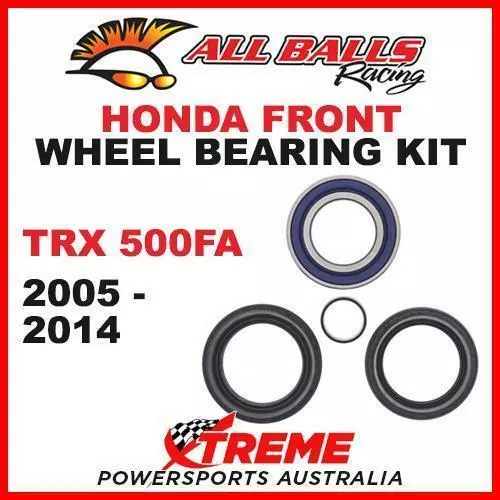 Front Wheel Bearing Kit Honda ATV TRX500FA TRX 500FA 2005-2014, All Balls 25-157