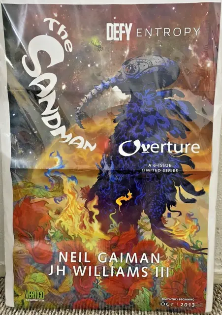 Sandman Overture Niel Gaiman JH Williams 2013 Vertigo Promo Poster 22" x 34"