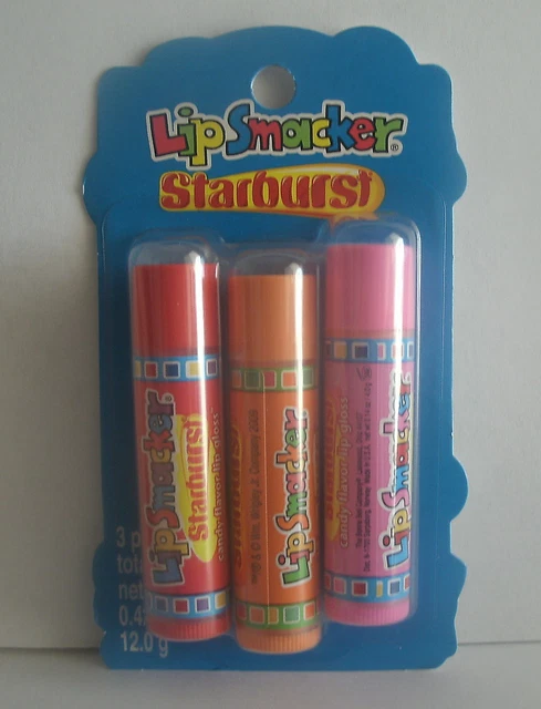 Lip Smacker Bonne Bell STARBURST Strawberry Watermelon Aztec Punch Mango New