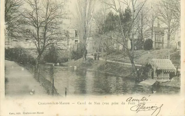 51 CHALONS SUR MARNE canal de nau