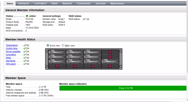 Dell Equalogic Storage Array P6000 10 x 600GB 15K