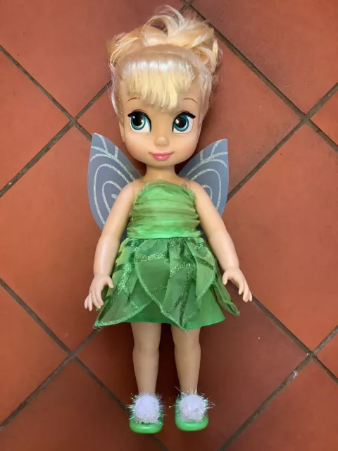 Childrens Disney Store 40cm Tinker Bell Animator Collection 16” Doll with Wings