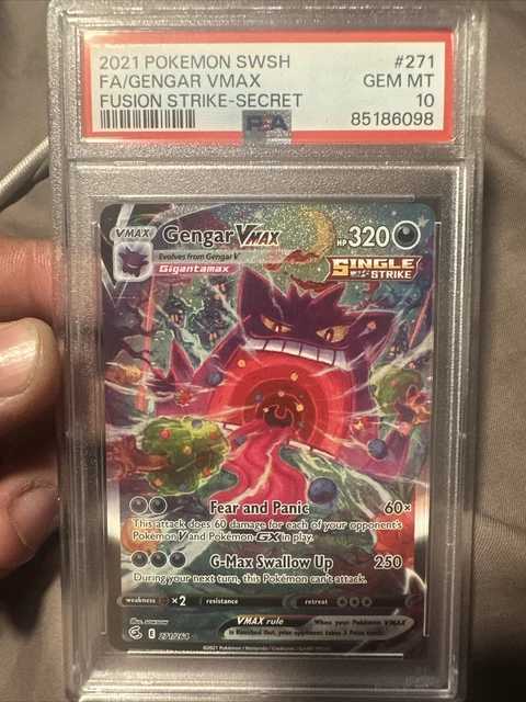 Pokemon Gengar Vmax Alt Art 271/264 SWSH Fusion Strike