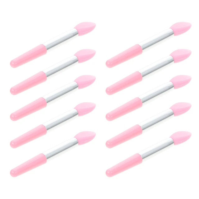10pcs Silikon Make -up Lippenstift Pinselkosmetik -Lidschatten -Applikator für