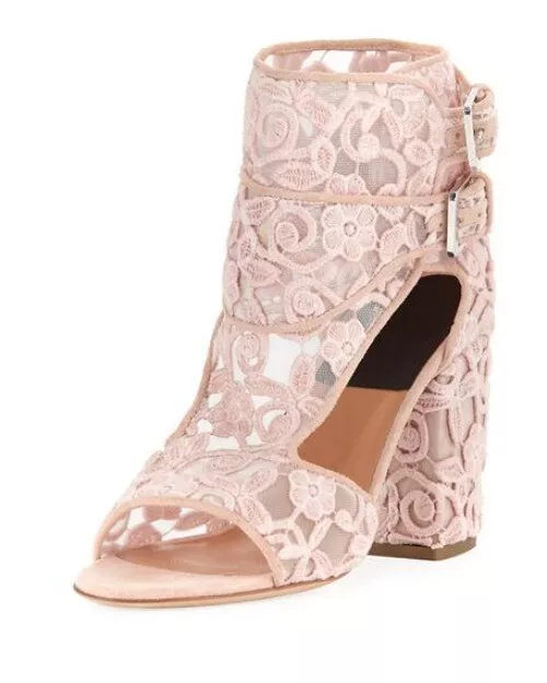 Womens LAURENCE DACADE Rush Lace Buckle Sandal In Blush Size 37