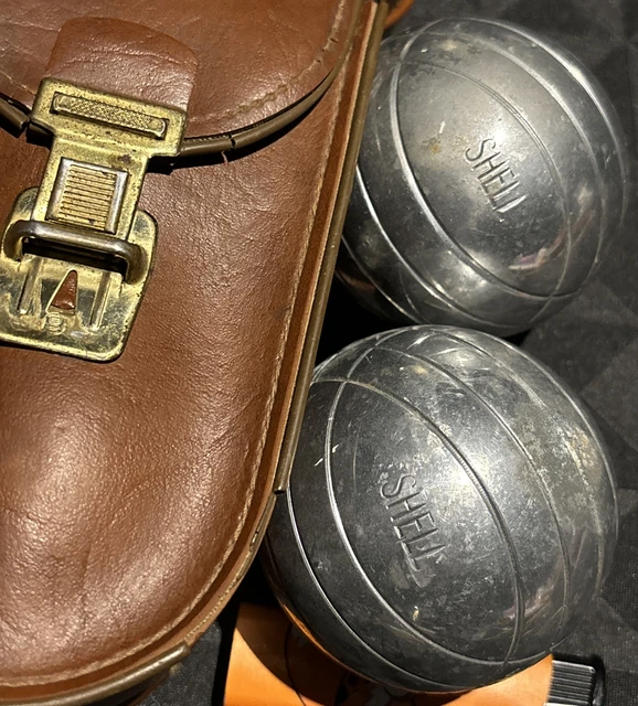 Ancien jeu de boules de pétanque en bois La Cancha - Le palais des bricoles